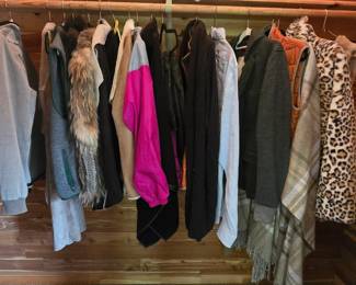 collection of coats, jackets and coverings