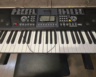 portable keyboard with stand and stool