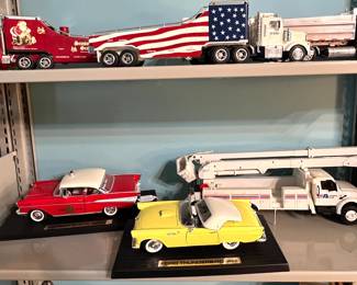 Model cars and trucks
