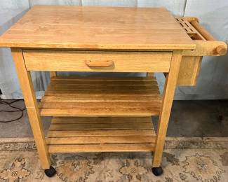 Rolling kitchen cart