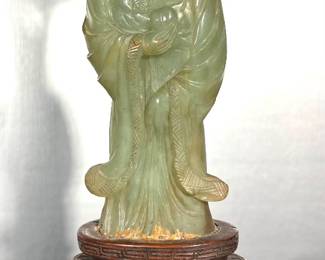 Jade figure lamps