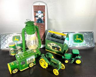 Many John Deere collectibles