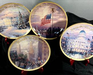 Thomas Kinkade Americana plates