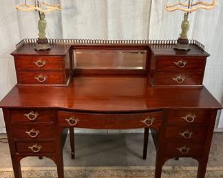 Beautiful antique mahogany writing desk
