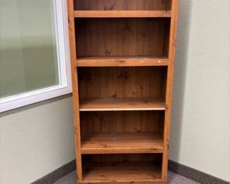 wooden shelf