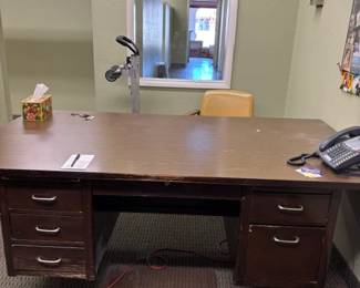 vintage 8' office desk
