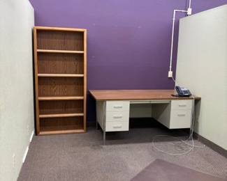 shelf and office desk