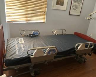 patient electric bed with temper pedic mattress