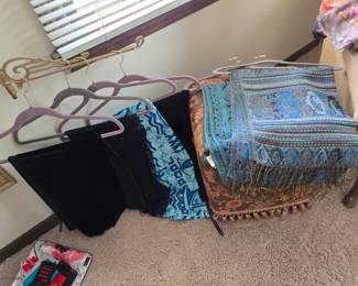 There is some great clothing and shoes and scarves