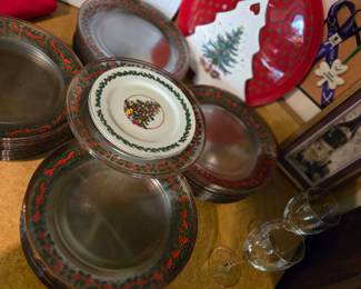 Christmas plates