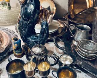 Majolica Fish Pitcher