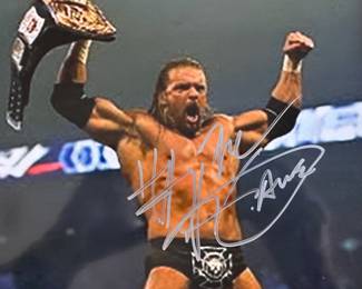 Triple H Autographed Photo