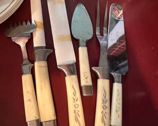 Ivory colored Regent Sheffield carving tools