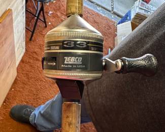 Zebco 33 reel and pole