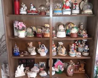 snow globes and music boxes