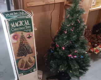 Spinning fiber optical Christmas tree works!