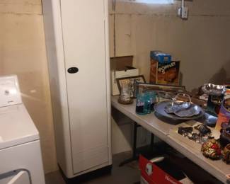 vintage metal storage cabinet