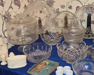 Crystal Cake Plate - Serving Platters and Bowls