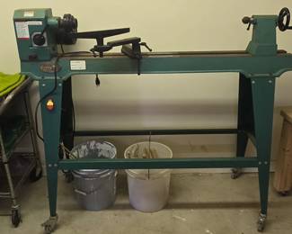 AI Overview    +14                   Grizzly Industrial 16" x 46" Wood Lathe with Digital Readout (DRO), 