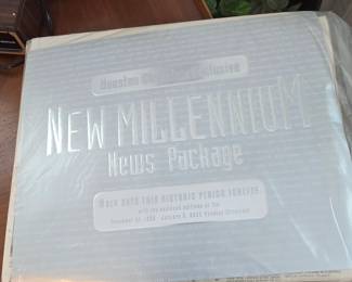 2000 Houston Chronicle New Millenium paper still in package - We have 4
