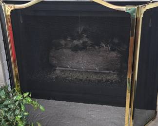Brass Fireplace Screen 