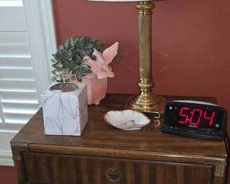 Nightstand with Lamp