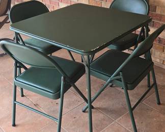 Card Table with 4 Chairs