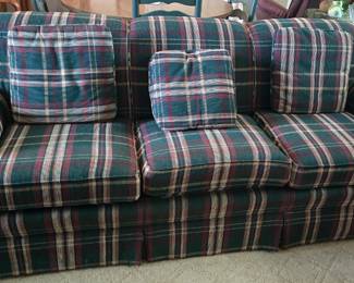 Green Plaid Couch