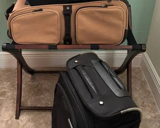 luggage and luggage rack