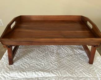 wooden bed tray