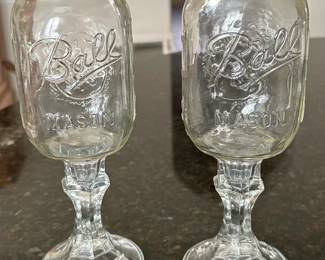 mason jar wine goblets