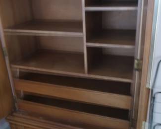 inside of armoire
