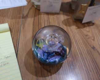Selkirk glass paperweight