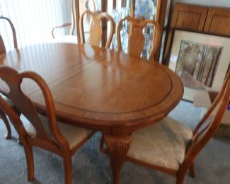 view of dining room set