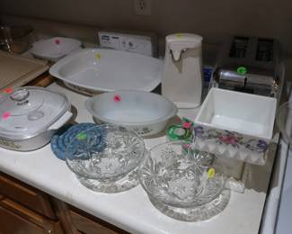 corning ware, kitchen items