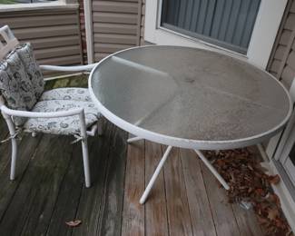 patio table and chair