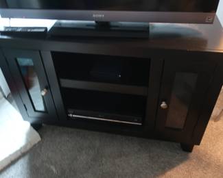 another view of black television stand