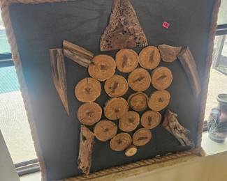 Cut wood artwork $30