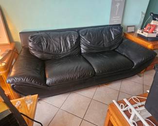 Here's the leather couch