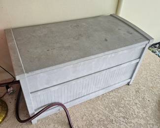 Plastic deck box $40