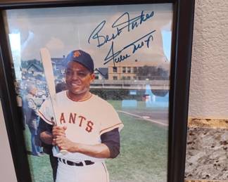 Willie Mays autograph- obtained in person by estate