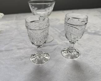 Crystal Sherry and Cocktail Glasses