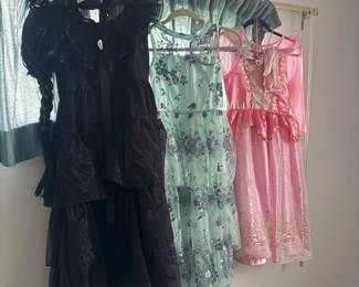 Dress-Up Costumes, princesses and Wednesday Addams
