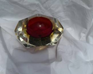 Alessandro Mandruzzato Italian Muran Glass Ashtray 1960s