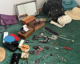 Various Jewelry and handbags
