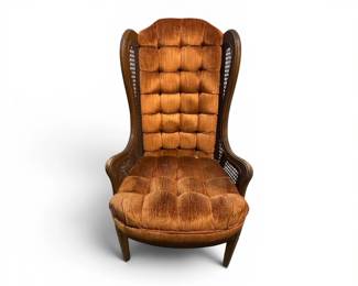 MCM Cane Wingback by Kay Chair Co.