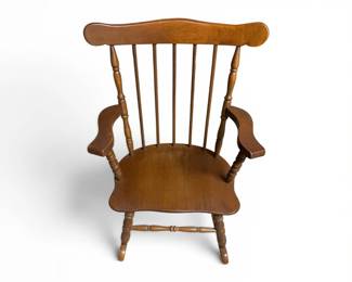 Vtg. Childs Windsor Rocking Chair