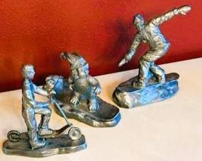 Michael Ricker Pewter Figurines – Vintage Sports & Character Sculpture Collection