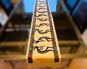 Southwestern Kokopelli Table Runner – Native American Style Rustic Dining Decor