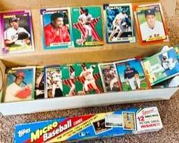 1990 Topps Micro Baseball Cards – Vintage MLB Mini Trading Card Box Set